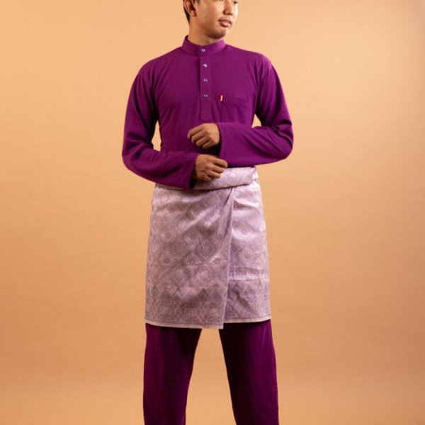 Baju Melayu Lacoste - Purple